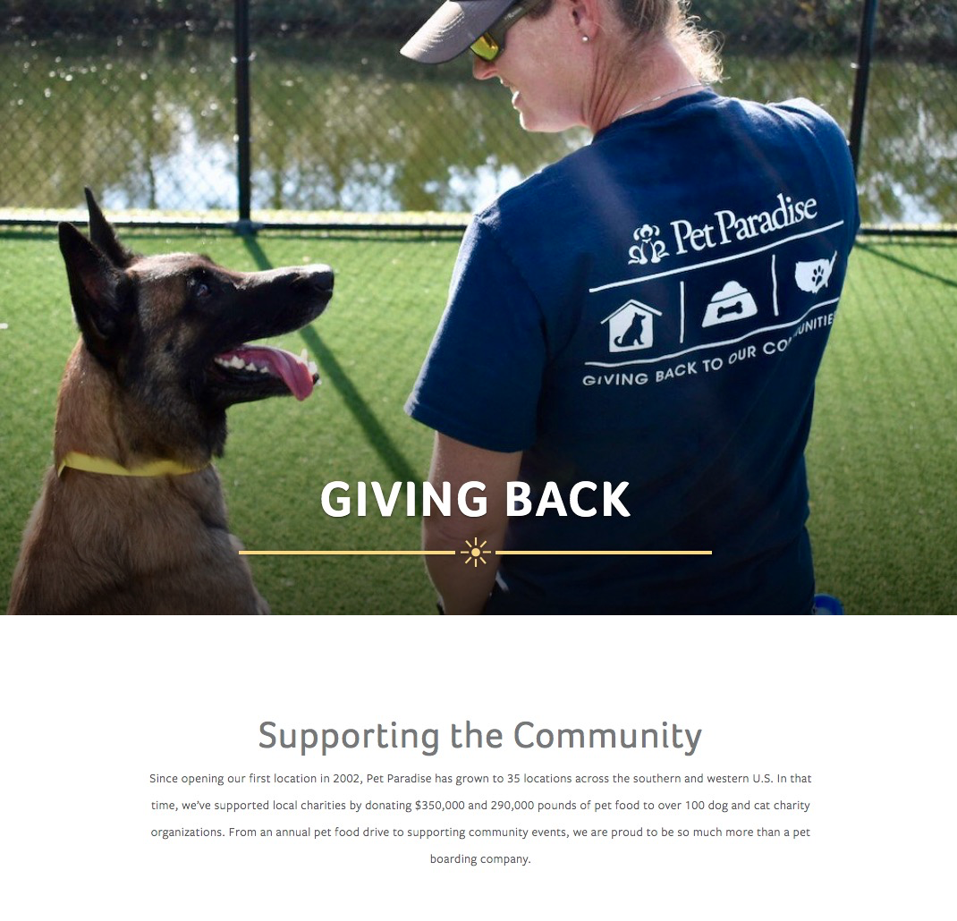 Giving Back