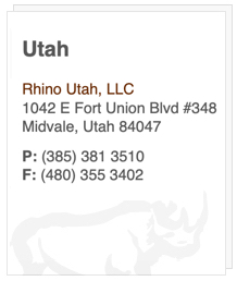Rhino Staging Utah