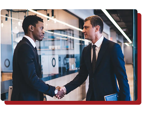 Men shaking hands