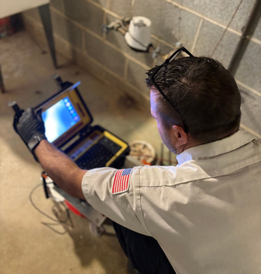 Photo of plumber working